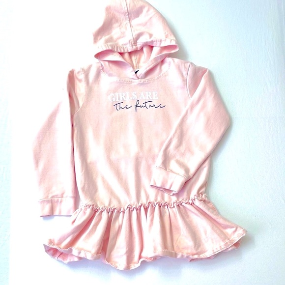 Coupe Collection “Girls Are The Future” Hooded Tunic, Size 6X - Picture 1 of 6
